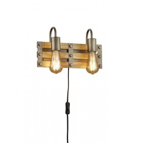 Aplica Trio KHAN 205570267, excl. 2x E27, max. 28W, 230V, IP20, mon...