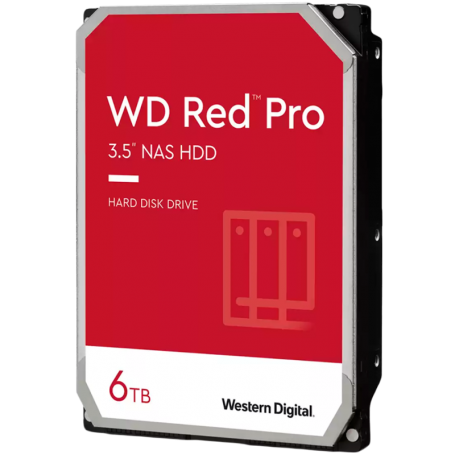 HDD NAS WD Red Pro 6TB CMR, 3.5'', 256MB, 7200 RPM, SATA, TBW: 550