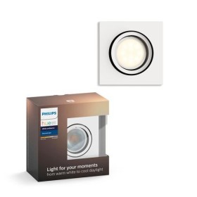 Spot LED incastrat patrat Philips Hue Milliskin, Bluetooth, GU10, 5...