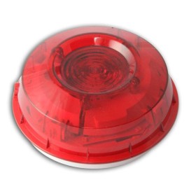 Honeywell Strobe inteligent montat pe perete cu lentila rosie si iz...