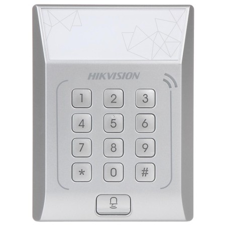 Cititor standalone cu tastatura si card de proximitate Hikvision, D...