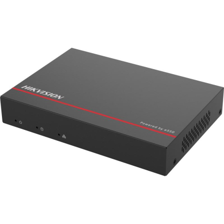 SSD NVR 4 canale DS-E04NI-Q1/4P(SSD1T), 2-ch@4 MP or 4-ch@1080p, ie...