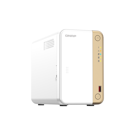 NAS QNAP 262 2-Bay, CPU Intel Celeron N4505 2-core/2-thread process...