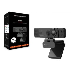 Conceptronic AMDIS07B 4K Ultra HD Autofocus Webcam with Dual Microp...