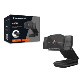 CONCEPTRONIC AMDIS06B 1080P Full HD Autofocus Webcam with Microphon...