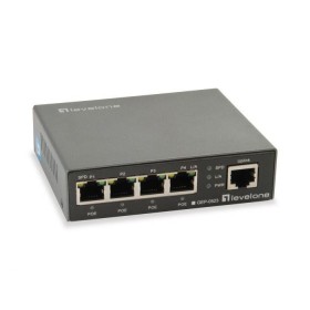 LevelOne GEP-0523, 5-Port Gigabit PoE Switch, 802.3at/af PoE, 4 PoE...