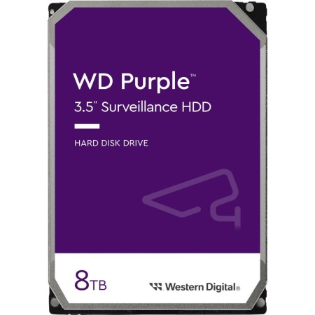 HDD Surveillance WD 8TB SATA-III 3.5" 5640RPM 256MB Purple - SriHom...