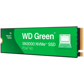 SSD WD Green SN3000 500GB M.2 2280 S3-M PCIe Gen4 x4 NVMe, Read/Write: 5000/4100 MBps, TBW: 100