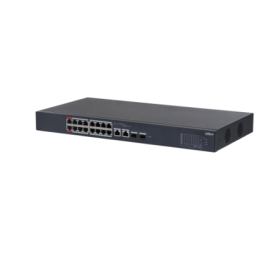 Dahua PoE Cloud Managed Desktop Layer 2 Switch, 18 Ports, 16x100M R...