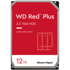 HDD NAS WD Red Plus 12TB CMR, 3.5'', 512MB, 7200 RPM, SATA, TBW: 18...