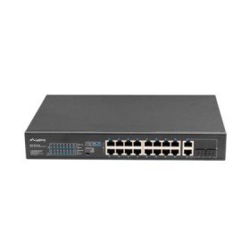 Switch 16x 100 Mb PoE+ / 2x 1 Gb / 1x SFP, rack 19", fara managemen...