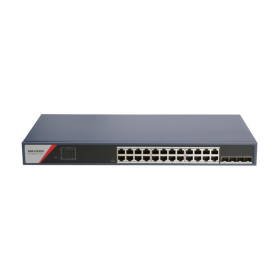 Switch 24 porturi Gigabit Hikvision DS-3E1528-SI-24T4F, 24 x gigabi...