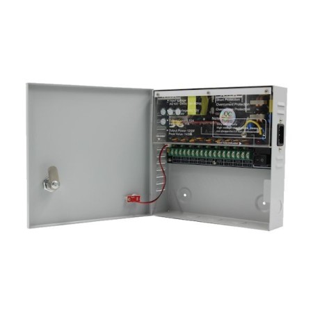 Strong Euro PowerSursa alimentare CCTV 12V 10A 9 iesiri STR1210-09C