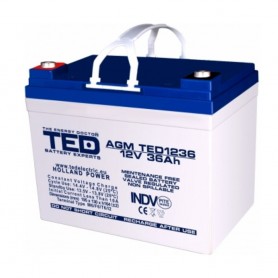 Baterii AGM VRLA BATERIE AGM TED1233M6 12V 33AH HIGH RATE TED