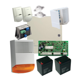 Kit alarma la efractie DSC cu sirena exterioara KIT1616EXT-BS1