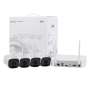 KIT WIFI 4 camere Bullet 2MP+ NVR - UNV KIT-2122F40W-4B