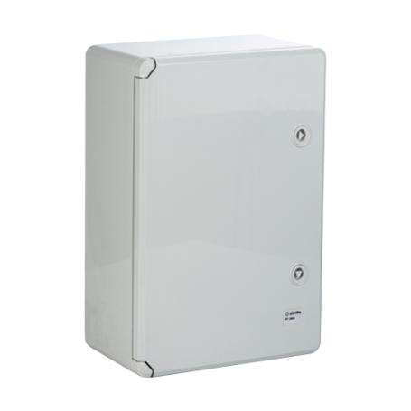 Cutie distributie IP65 din ABS gri, usa mata, placa metalica, 250x350x150 mm PP3002