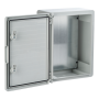 Cutie distributie IP65 din ABS gri, usa mata, placa metalica, 250x350x150 mm PP3002