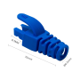Manson mufa RJ45 albastru, 100 buc. RJ45-CAP-BL