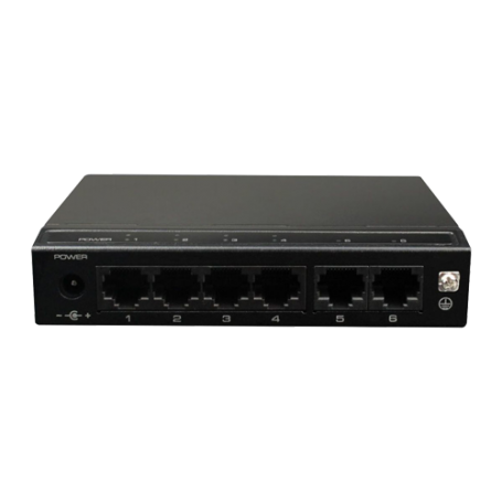 Switch 4 porturi PoE+, 2 porturi uplink - UTEPO SF6P-HM