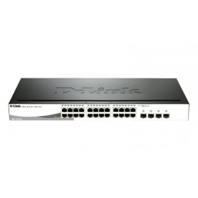 DLINK SW 24P-GB 4CMB 12P-POE SMART RM