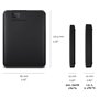 EHDD 4TB WD 2.5" ELEMENTS USB 3.0 BK