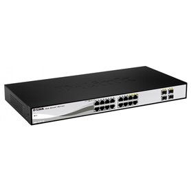 DLINK SW 16P-GB 4CMB SMART RM