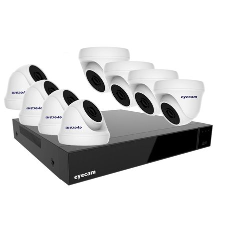 Sistem Supraveghere Video 8 Camere Dome 5MP 3.6mm 20M