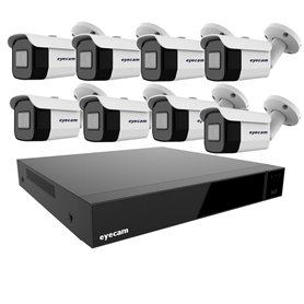 Sistem Supraveghere Video 8 Camere Exterior 8MP 4K 3.6mm 25M