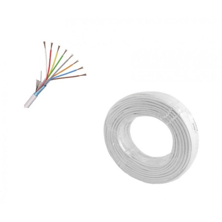Cablu alarma 8 fire multifilare ecranate cupru + fir masa cupru 8 x...