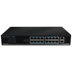 Switch 16 porturi PoE, 2 port uplink, 135W - UTEPO UTP1218-PSB150