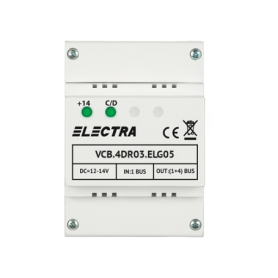 Doza derivatie video 4 iesiri pentru EXPERT, G3 - ELECTRA VCB.4DR03.ELG05
