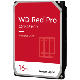 HDD NAS WD Red Pro 16TB CMR (3.5'', 512MB, 7200 RPM, SATA 6Gbps, 300TB/year)