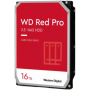 HDD NAS WD Red Pro 16TB CMR (3.5'', 512MB, 7200 RPM, SATA 6Gbps, 300TB/year)