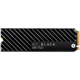 SSD WD Black SN750 HeatSink 1TB M.2 2280 D5-M PCIe Gen3 x4 NVMe, Read/Write: 3470/3000 MBps, IOPS 515K/560K, TBW: 600