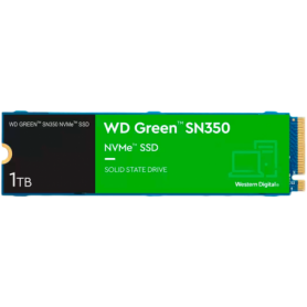 SSD WD Green SN350 1TB M.2 2280 PCIe Gen3 x3 NVMe QLC, Read/Write: 3200/2500 MBps, IOPS 300K/400K, TBW: 100