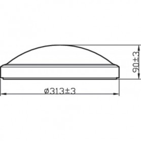Plafoniera LED Philips Doris CL257, 17W,