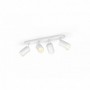 Fugato plate/spiral white 4x5.7W 240V