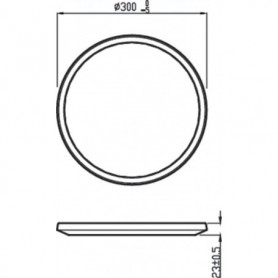 Plafoniera LED Philips Superslim CL550,