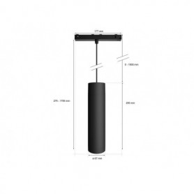 HUE TRACK PENDANT TUBE 5W B.