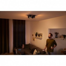 BUCKRAM HUE PLATE/SPIRAL BLACK 4X5W 230V