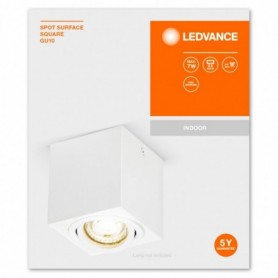 SPOT SURFACE SQUARE WT GU10 LEDV