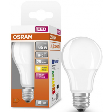 LEDSCLA65 9W/827 12-36VFR E27 FS1 OSRAM