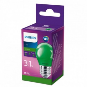 LED COLORED P45 E27 GREEN 1PF/6