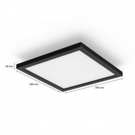 AURELLE HUE PANEL SQ BLACK 19W