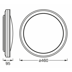 SMART WIFI ORBIS CIRCLE460 RGBTW WTLEDV