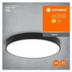 ORBIS SLIM MOIA 480MM 36W 830 BK LEDV
