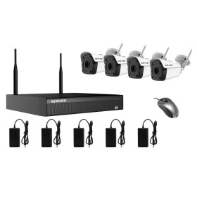 Sistem supraveghere video wireless 4 camere 8MP 4K 25M Eyecam EC-KI...