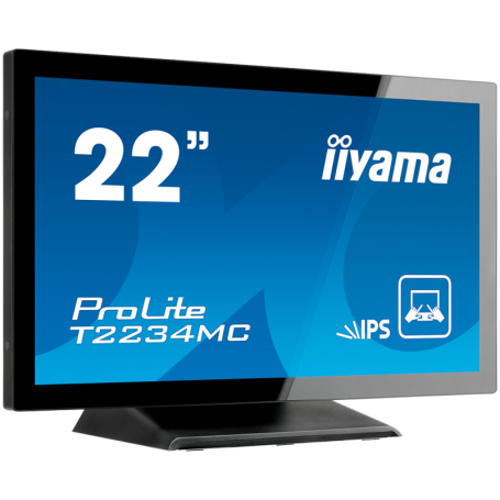 Iiyama ProLite T2254MSC-B1AG - LED monitor22" (21.5" viewable) touchscreen 1920 x 1080 Full HD (1080p) @ 60 Hz IPS 250 cd/m² 100