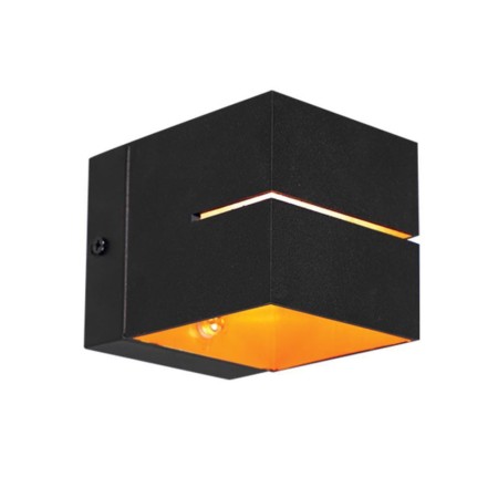 Aplica Vivalux SQUARE ADEL, G9, IP20, 80x80x107mm, Negru-Auriu, bec...